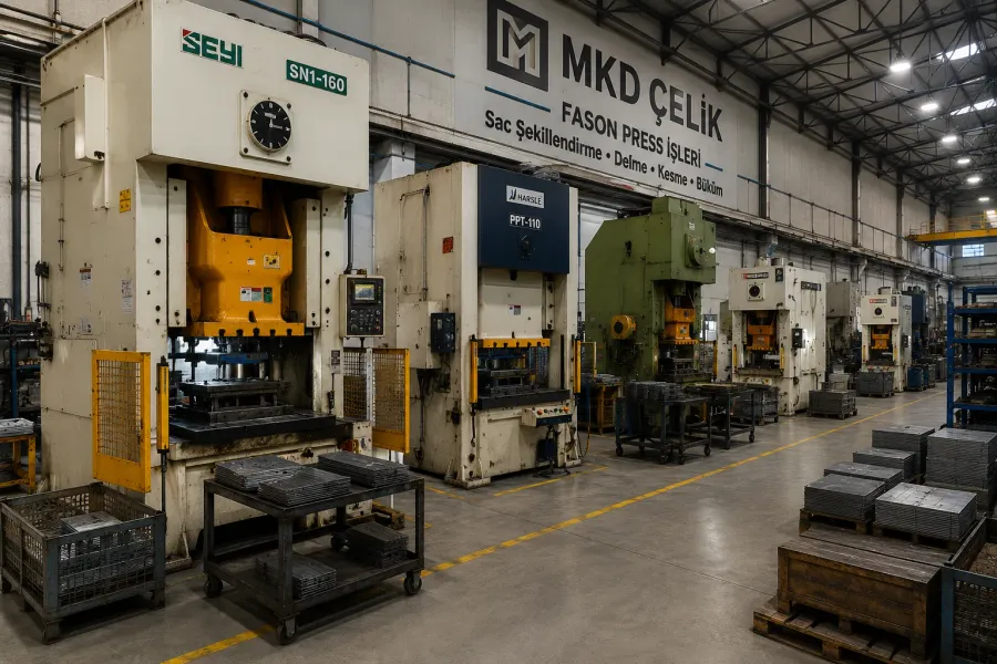 Sac Press İşleme Desteği | MKD Çelik